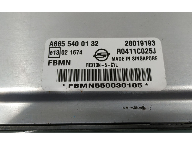 Блок управления двигателя A6655400132 SsangYong Rexton