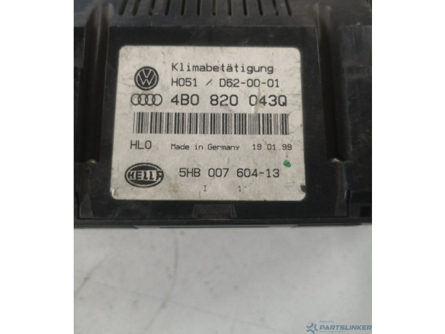Блок управления климат-контролем 4b0820043q Audi A6 S6 C5 4B