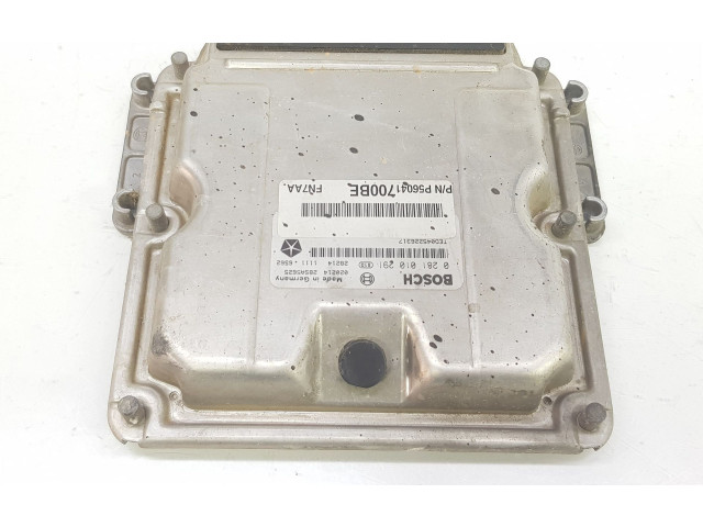 Блок управления двигателя P56041700BE, 0281010291 Jeep Cherokee III KJ