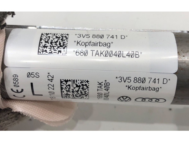 Боковая подушка безопасности 3V5880741D   Skoda Superb B8 (3V)