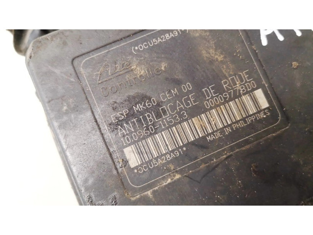 Jednotka ABS 9654777580 Peugeot 1007 2006