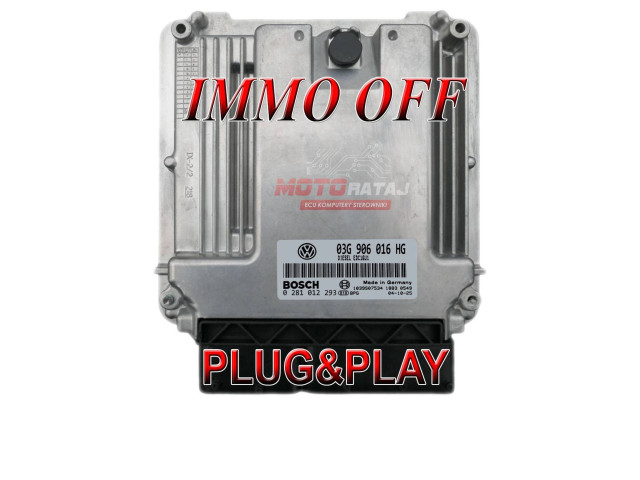 Блок управления двигателя 03G906016HG, 0281012293 Skoda Octavia Mk2 (1Z)