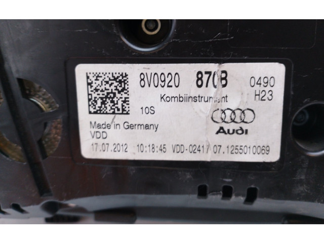 Панель приборов 8V0920870B Audi A3 S3 8P