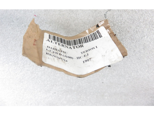 Генератор 2706087402, 1012113450 Daihatsu Terios