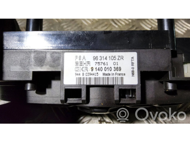 Блок управления климат-контролем 96314105ZR, 9140010369 Citroen Xsara Picasso