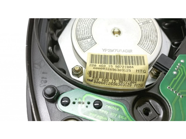 Подушка безопасности водителя 22046015, 98721804   Mercedes-Benz S W220