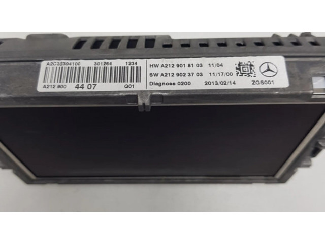 Дисплей    A2129018103, A2129023703   Mercedes-Benz E C207 W207