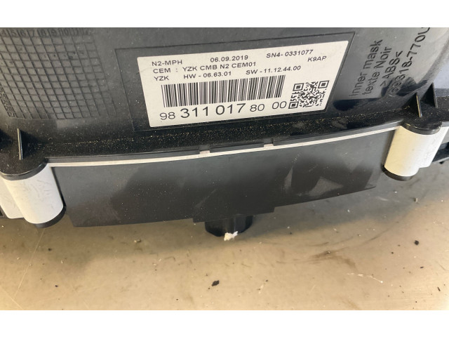 Панель приборов 9831101780, SN40331077   Peugeot Partner III       