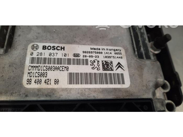 Блок управления двигателя 9826975080 Citroen C3 Aircross