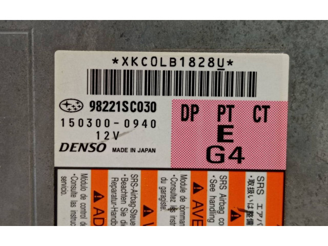 Блок подушек безопасности 98221SC030, 1503000940 Subaru Forester SH