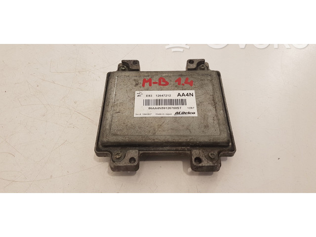 Блок управления двигателя 12642927, 12647212 Opel Meriva B