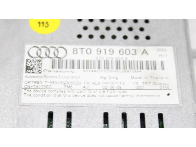 Дисплей 8T0919603A Audi A4 Allroad