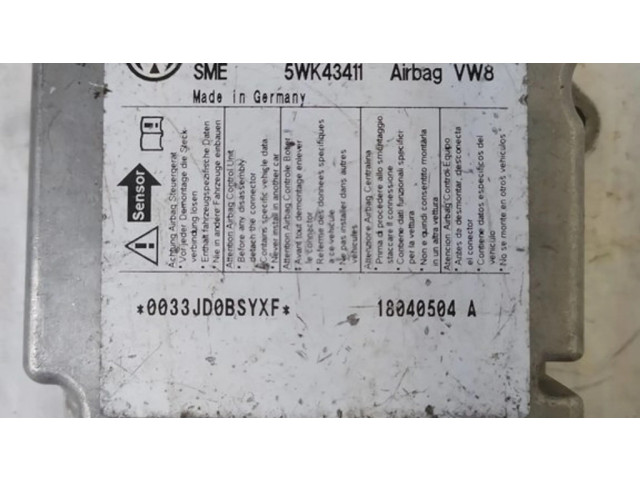 Блок подушек безопасности 1K0909605D, 05H022S0600   Volkswagen Golf V