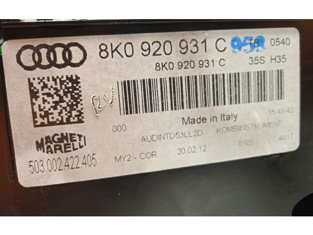 Панель приборов 8K0920931C, 503002422405 Audi A4 Allroad