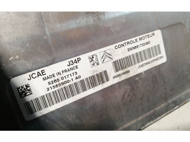 Motorsteuergerät/-modul 9651696680, 9661700480   Citroen C2