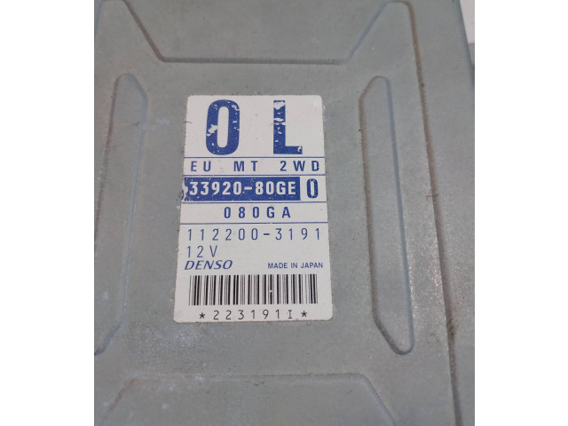 Блок управления двигателя 33920-80GE, 080GA Suzuki Ignis