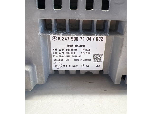 Přístrojová deska Mercedes-Benz B W247 2021 A2479007104, A2479015502