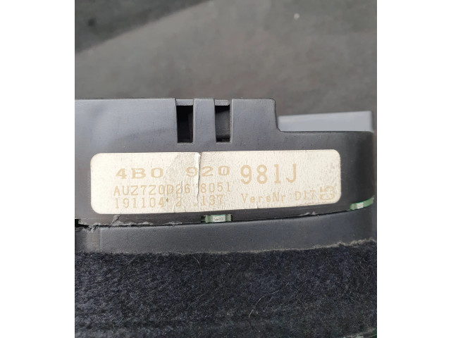 Спидометр (приборный щиток) 4B0920981J Audi A6 S6 C5 4B