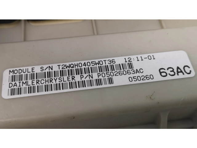 Блок комфорта P05026063AC, T2WQH0405W0T36 Chrysler Voyager