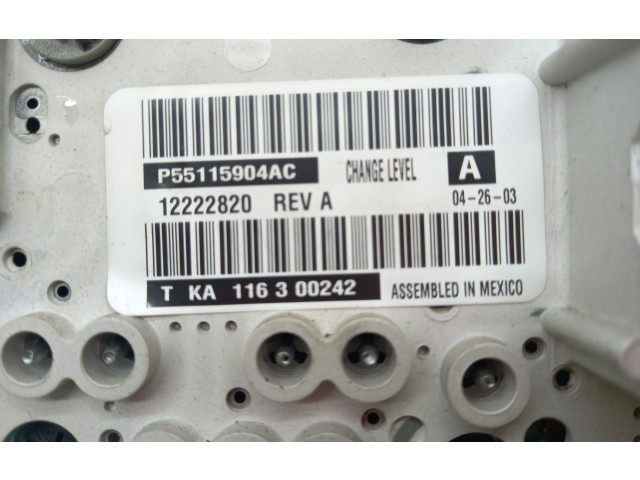 Модуль блока управления кондиционером 55115904AC, TKA116300242 Jeep Grand Cherokee (WJ)