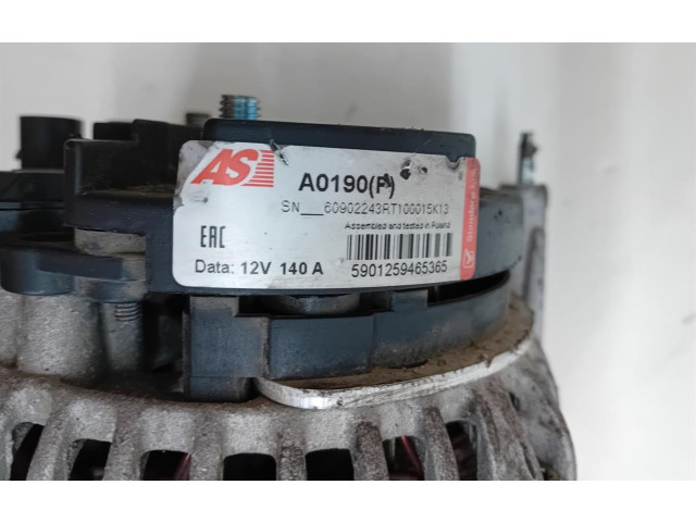 Генератор A0190   Volkswagen Caddy      