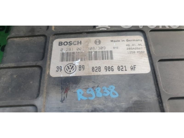 Блок управления двигателем Блок управления 0281001308, 028906021AF Volkswagen Golf III