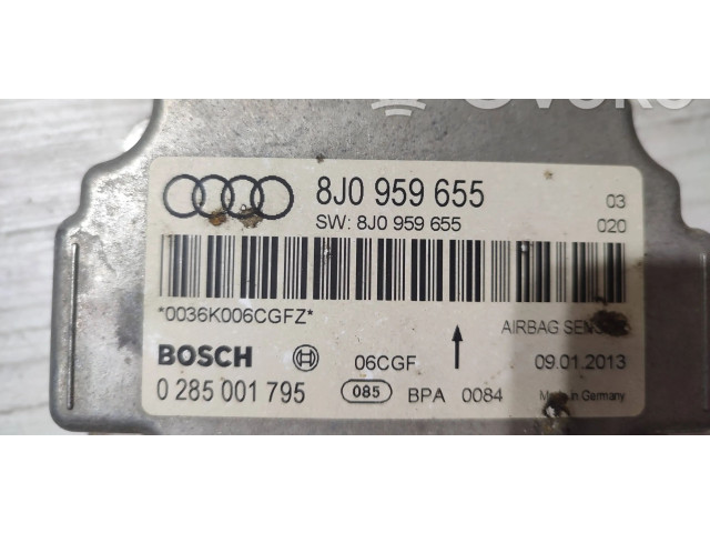 Блок подушек безопасности 8J0959655, 0285001795   Audi TT TTS Mk2