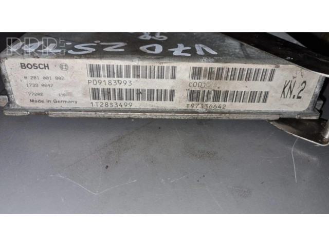 Блок управления двигателя 0281001802, P09183993 Volvo S70 V70 V70 XC