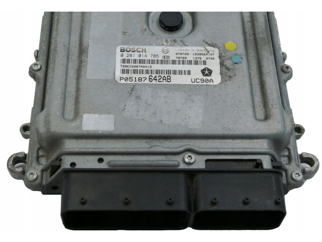 Блок управления двигателя P05187642AB, 0281014785 Jeep Cherokee