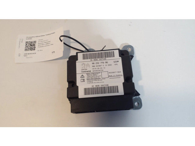 Блок подушек безопасности 9825277080   Citroen C3 Aircross