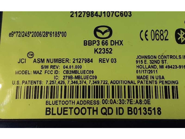 Блок управления BBP366DHX Mazda 3 II