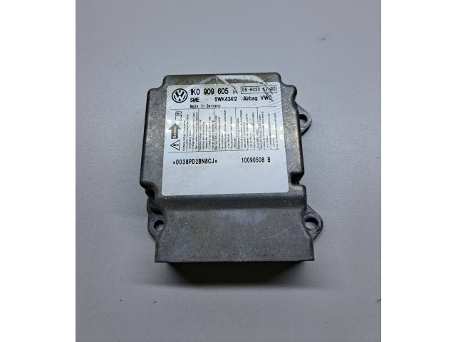 Блок подушек безопасности 1K0909605J, 5WK43412 Skoda Octavia Mk2 (1Z)