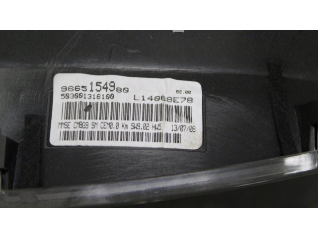 Přístrojová deska  Citroen Berlingo 2008 9665154980, 503001316100  