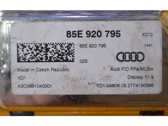 Дисплей 85E920795, 85E920795 Audi e-tron