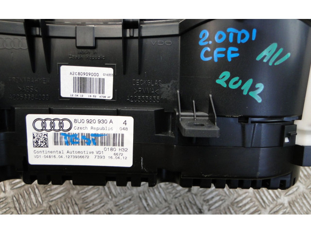 Панель приборов 8U0920930A, 8U0920930A Audi Q3 8U