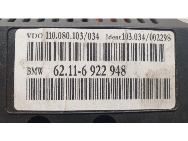 Přístrojová deska BMW 7 E65 E66 2006 6922948, 62116922948