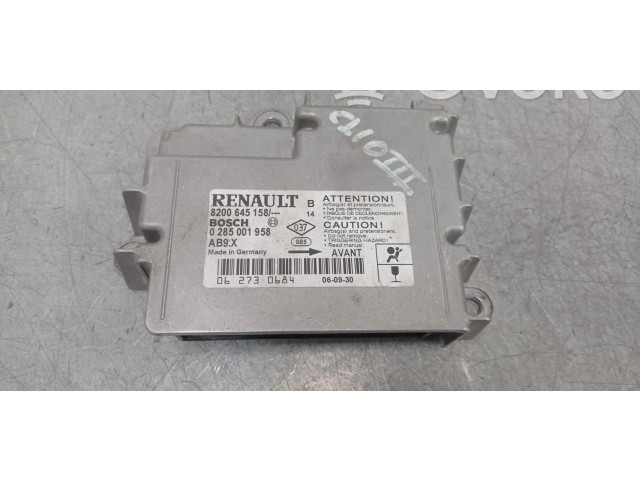 Блок подушек безопасности 8200645158, CENTRALITAAIRBAG   Renault Clio III