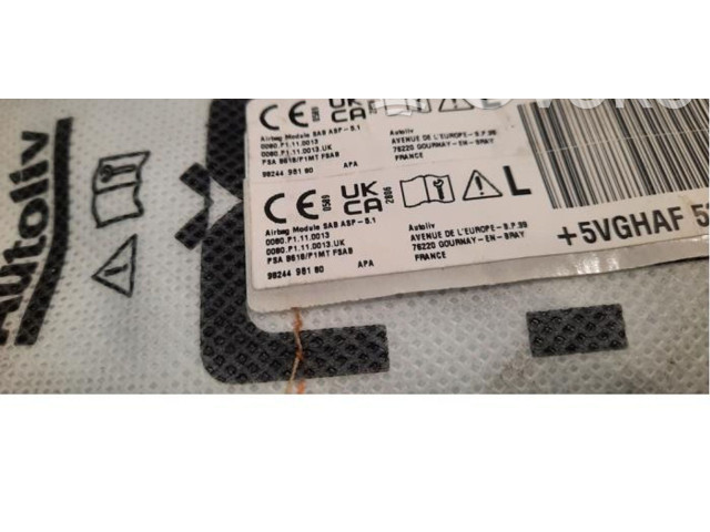 Подушка безопасности в сиденье 9824498180 Citroen C3 Aircross
