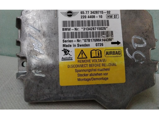 Блок подушек безопасности 65773428715-02, 65773428715-02 Mini One - Cooper Coupe R56