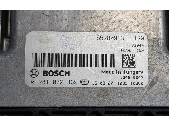 Блок управления двигателя 55280913, 0281032339   Fiat 500L