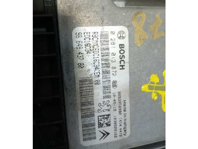 Řídící jednotka 0281013872, 9664843780 Citroen Berlingo 2010