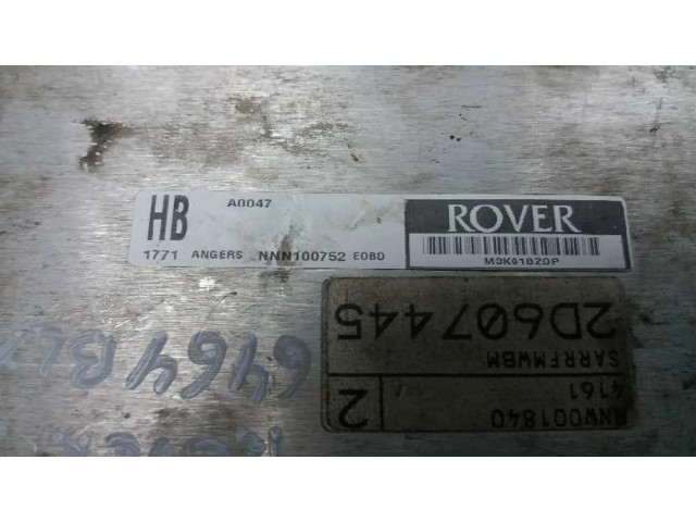 Блок управления двигателя NNW001840, 2D607445 MG ZR