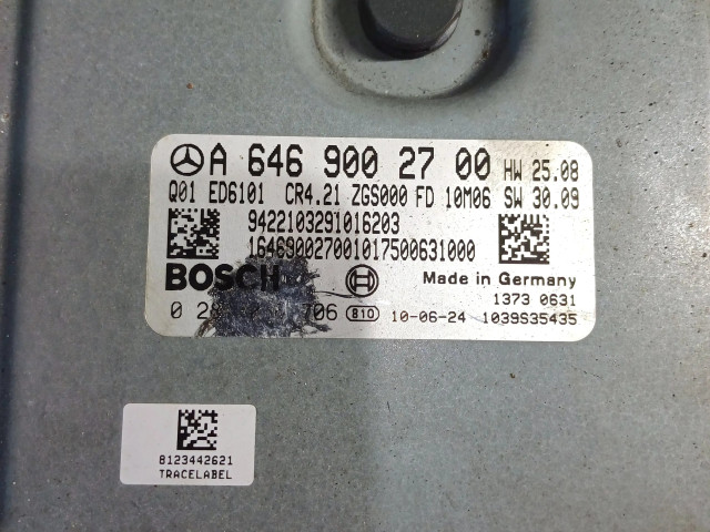 Řídící jednotka A6469002700, 0281016706 Mercedes-Benz Vito Viano W639 2010