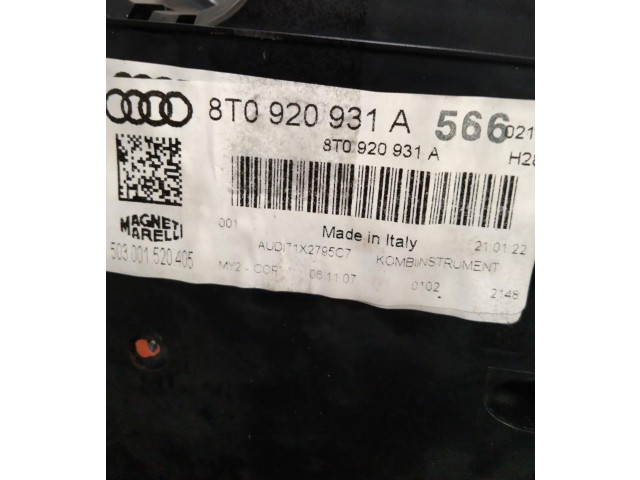 Přístrojová deska Audi A5 8T 8F 8T0920931A