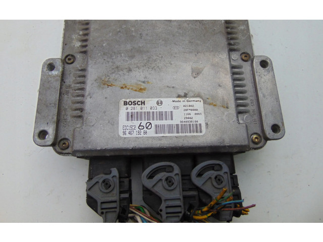 Блок управления двигателя 9646719280 Citroen C8