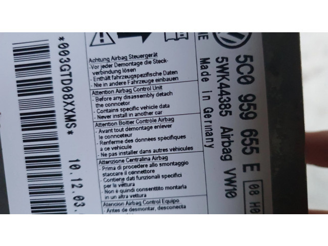 Блок подушек безопасности 5C0959655E, 5WK44385 Volkswagen Jetta VI