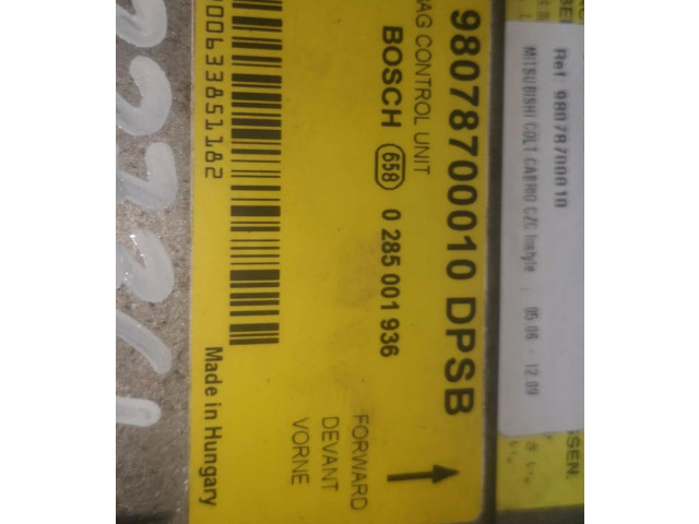 Блок подушек безопасности SLV98078700010 Mitsubishi Colt CZ3