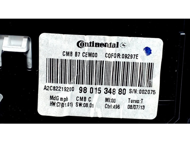 Панель приборов 9801534880, A2C82219200 Citroen DS4