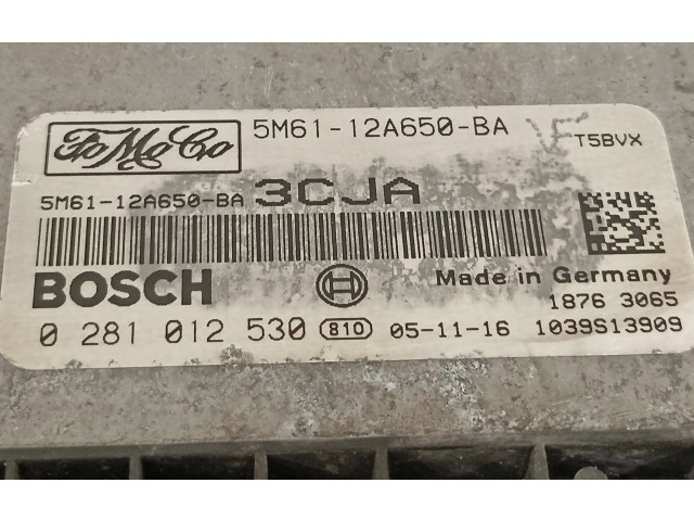 Блок управления двигателя 5M6112A650BA, 0281012530 Mazda 3 I