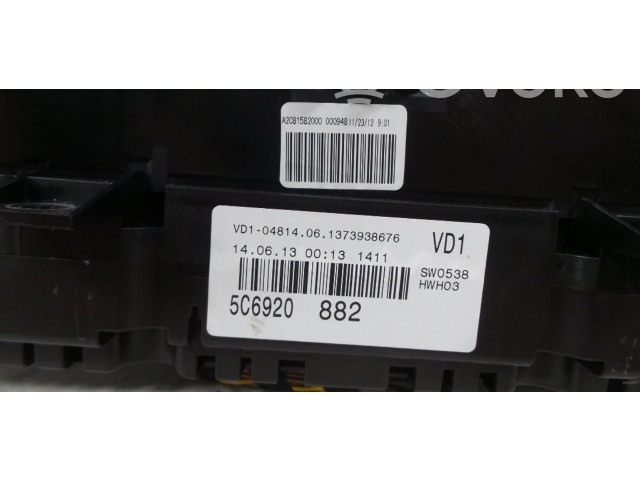 Спидометр (приборный щиток) 5C6920882, 5C6920882X Volkswagen Jetta VI